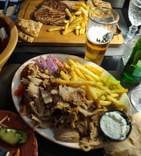 The Pork Gyros of Meat N Roses, Athens.