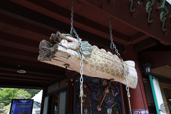 The old wooden fish in Daewonsa, Bosung-gun, Jeollanam-do, Korea.