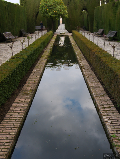 The garden in Granada, Spain.