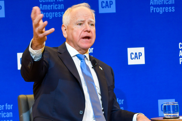 Gov. Tim Walz (D-MN) at Center for American Progress, 13 June 2025