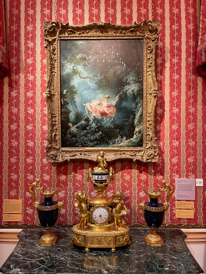 The famous painting The Swing inside The Wallace Collection museum