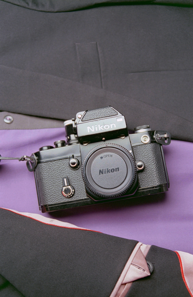 Nikon camera and a suit