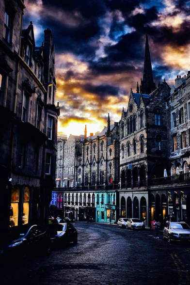 Fire in the sky above Victoria Street