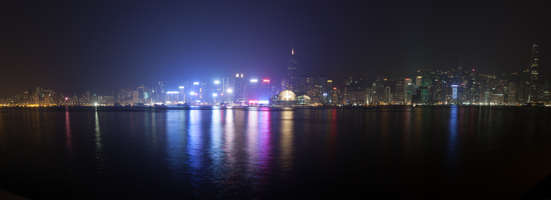 A view from the Hong Kong Avenue of Stars