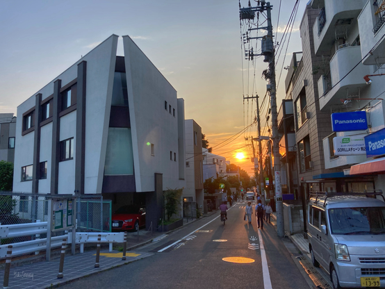 夕暮れ