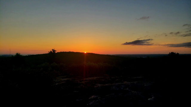 Dawn and sunrise this morning, June 20th, from Buck Hill!