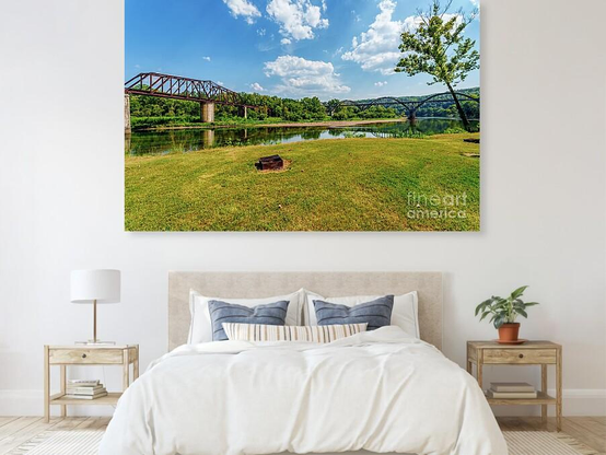 Set along the scenic White River in Cotter, Arkansas, two historic bridges stand as enduring symbols of the regions heritage. The Cotter Bridge, which is also known as the R.M. Ruthven Bridge, is the longest concrete “rainbow” arch bridge in the United States.
https://5-jennifer-white.pixels.com/featured/two-bridges-of-cotter-jennifer-white.html
#photography #fineart #wallart #artforsale