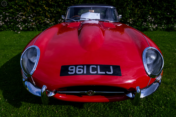 red jaguar e-type