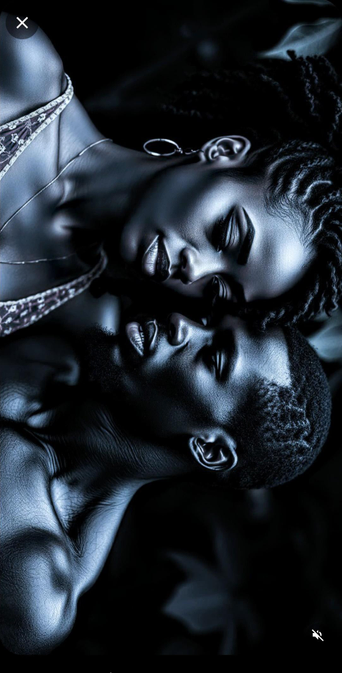 The image features two individuals in a close embrace, with a monochromatic blue tone dominating the scene. The person on the left is wearing a sparkly, patterned top with thin straps, and has braided hair. They are adorned with a silver hoop earring and a delicate necklace. The person on the right has short, curly hair and is wearing a simple earring. Both individuals have their eyes almost closed, suggesting a moment of deep intimacy. The background is dark, enhancing the focus on the subjects. The lighting highlights the contours of their faces and bodies, creating a dramatic effect. The overall composition emphasizes the closeness and connection between the two individuals.

 Ovis2-8B

🌱 Energy used: 0.176 Wh