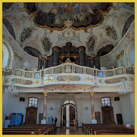 Organ above the entrance