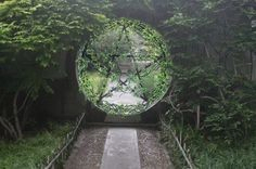 Garden with a Pentacle Moon Gate