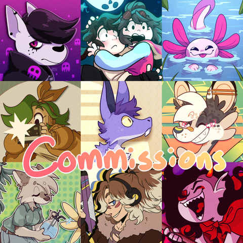 Commissions preview collage