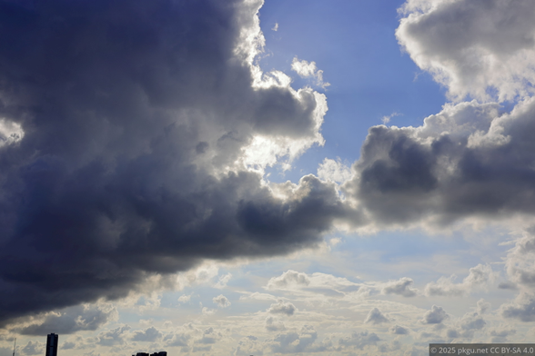 Summer sky and clouds.