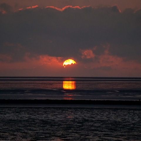 Sonnenuntergang an der Nordsee