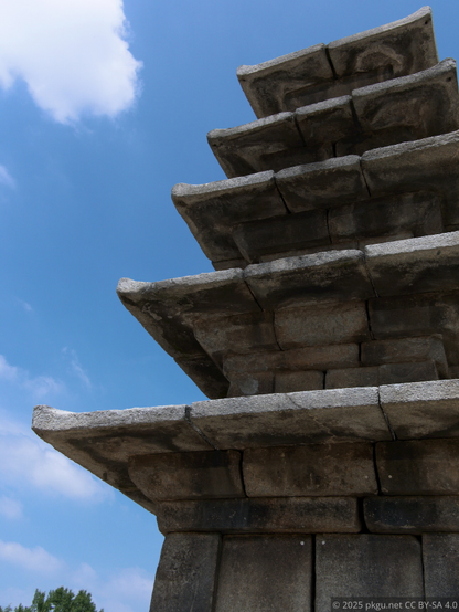 The stone pagoda in Jeongrimsaji, Buyeo, Chungcheongnam-do, Korea. 