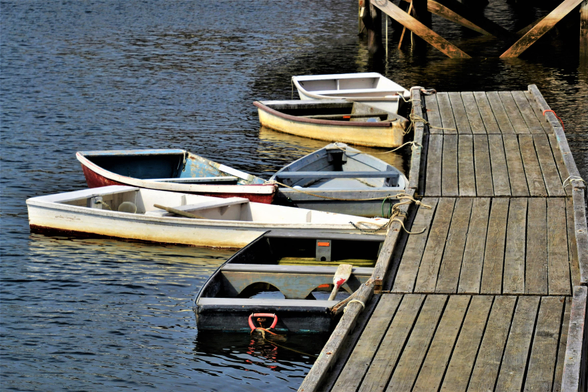 Dorys at Perkins Cove

Dorys at dock in Perkins Cove, Ogunquit, Maine. How the folks who fish for a living get to work.