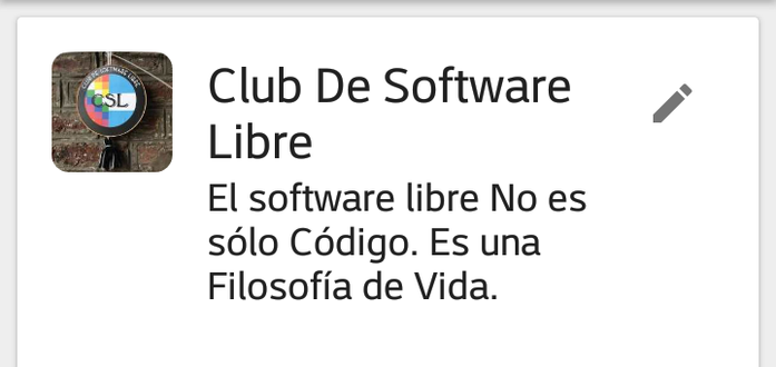 Lema del Club de Software libre