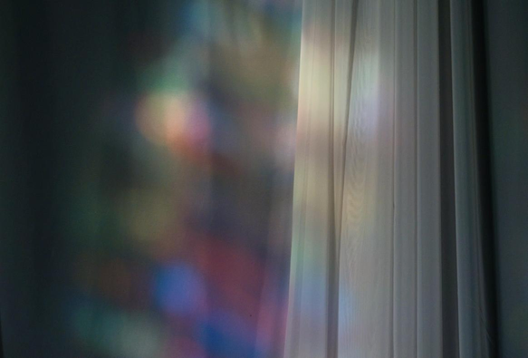 light stains on a curtain