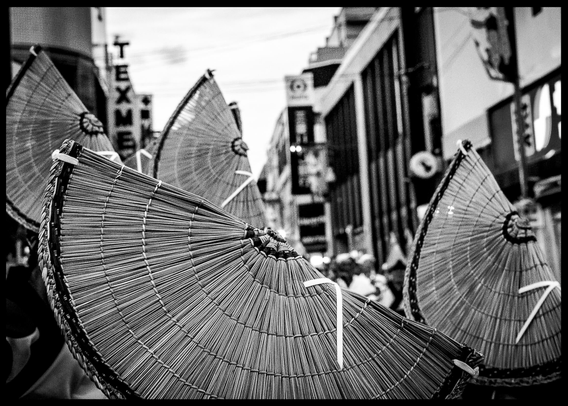 Barrets de palla que es fan servir per al Bon odori