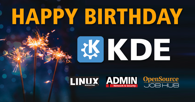 HAPPY BIRTHDAY KDE | Linux Magazine | ADMIN | Open Source JobHub
