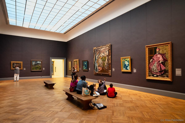 Kids art class at the Met