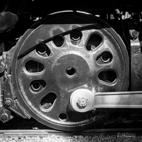 Because of its immense size and power, the #4006 and 24 sister unites were nicknamed "Big Boy".  Building in 1941 by American Locomotive Company, it was used by Union Pacific to haul heavy freight trains through the Rocky Mountains from Cheyenne, Wyoming and Ogden, Utah.  It 132-foot length, weighing 1.2 million pounds, could reach a top speed of 80 miles per hour and a maximum of 6,900 horsepower.  Eight of the original locomotives are still in existence.