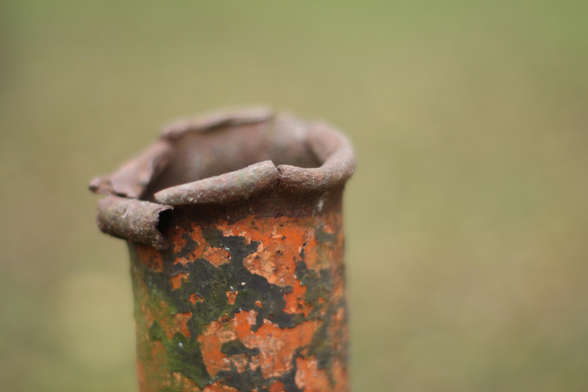 L'effetto dell'ossidazione su un tubo.