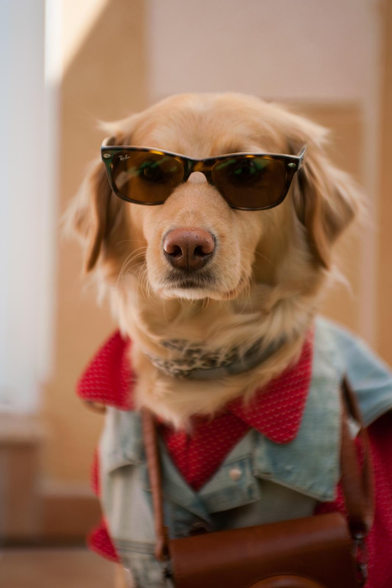 - 4
\
‘2
rs all
j V
Leica con gafas de sol - dog with sunglases 