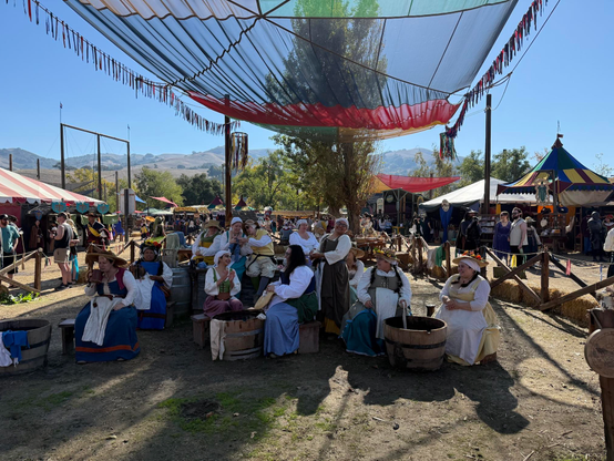 Washing women at the Ren Faire.