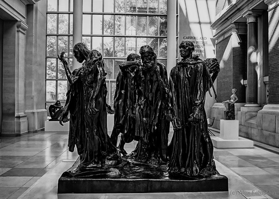 The Burghers of Calais
Sculpture by Auguste Rodin
in B&W