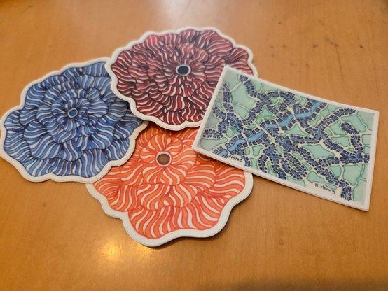 Stickers made from my hand drawn artworks.