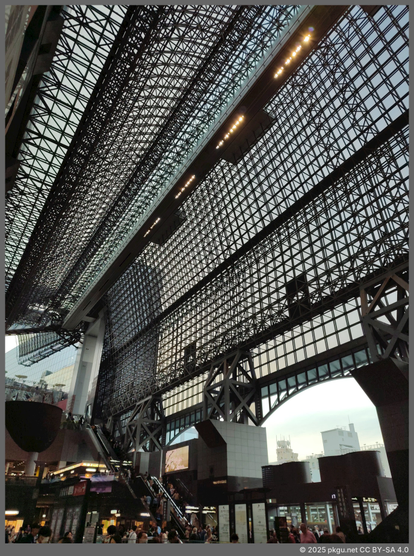 JR Central entrance, Kyoto Station, Japan.