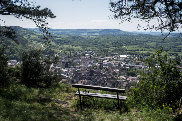 Poligny depuis les crêtes