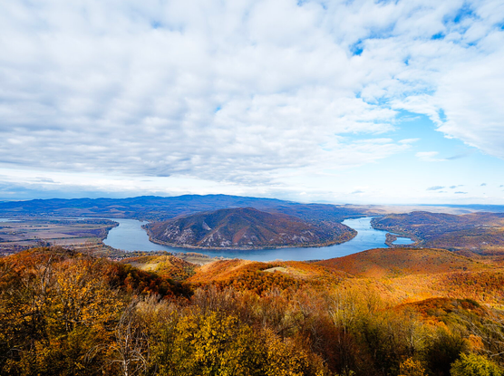 Danube bend seen from the viewpoint predikaloszek, hungary