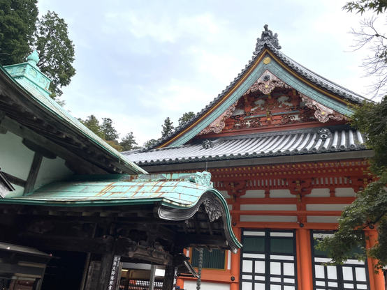 Colorful temple buildings