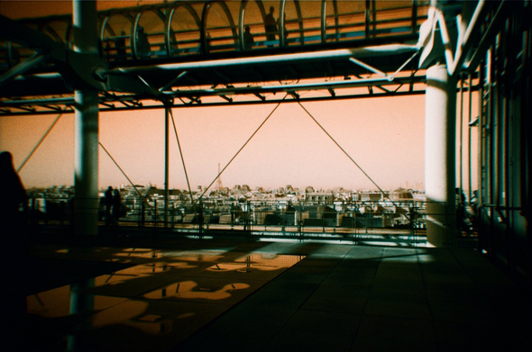 view from the window (film filter effect)