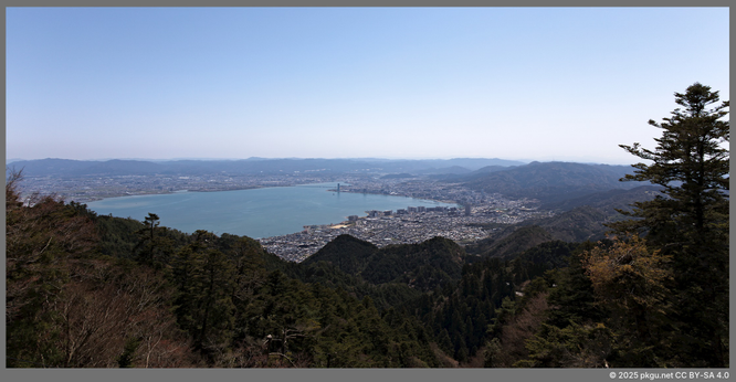 Biwako from Mt.Hiei, Shiga-ken, Japan.