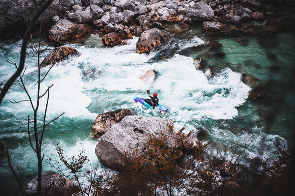 Rafting on Soca River