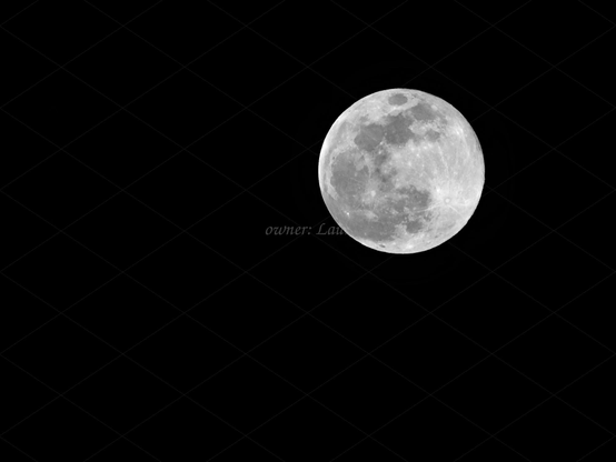 Moon, black and white, photo