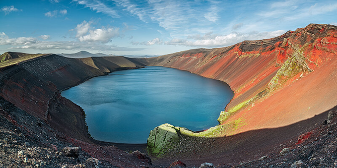 Ljótipollur Volcanic Crater Lake