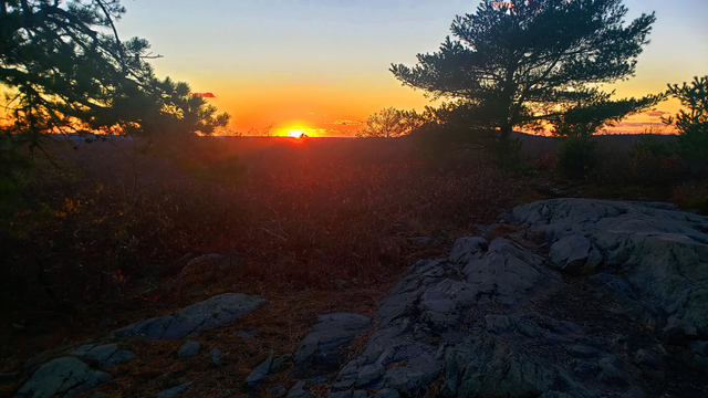 Sunset as seen from Buck Hill.