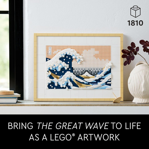 Bring one of the most iconic artworks of the last two centuries to life with the LEGO Hokusai - The Great Wave set, a great gift for lovers of classic paintings and Japanese wall art.