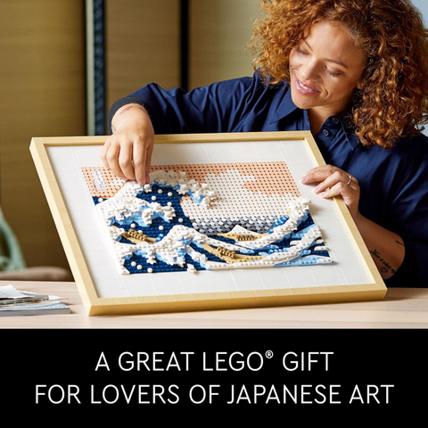 Bring one of the most iconic artworks of the last two centuries to life with the LEGO Hokusai - The Great Wave set, a great gift for lovers of classic paintings and Japanese wall art.
