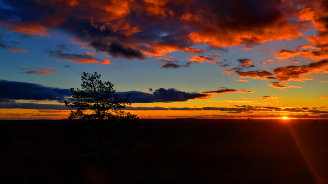 Sunset and dusk yesterday afternoon, Nov 6th, from Buck Hill!