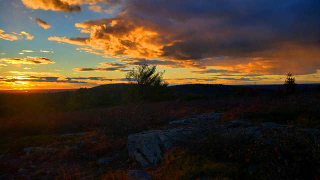 Sunset and dusk yesterday afternoon, Nov 6th, from Buck Hill!