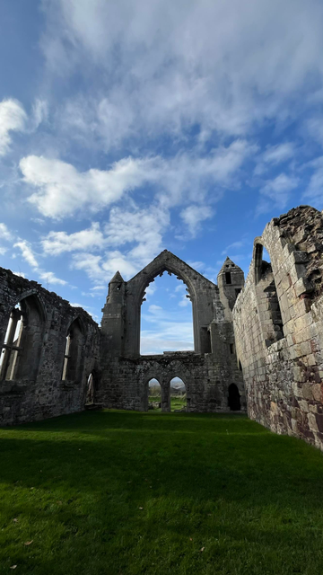 The view along the Abbots hall from the lodgings end.