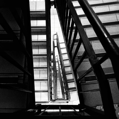 your typically spiralling staircase but very triangular