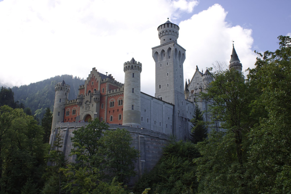 View of Neuschwanstein castle.