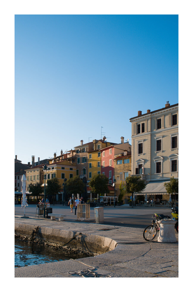 Colorful row houses of Rovinj, Croatia