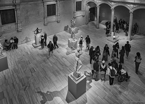 Scene from above at the Metropolitan Museum of Art
NYC
B&W